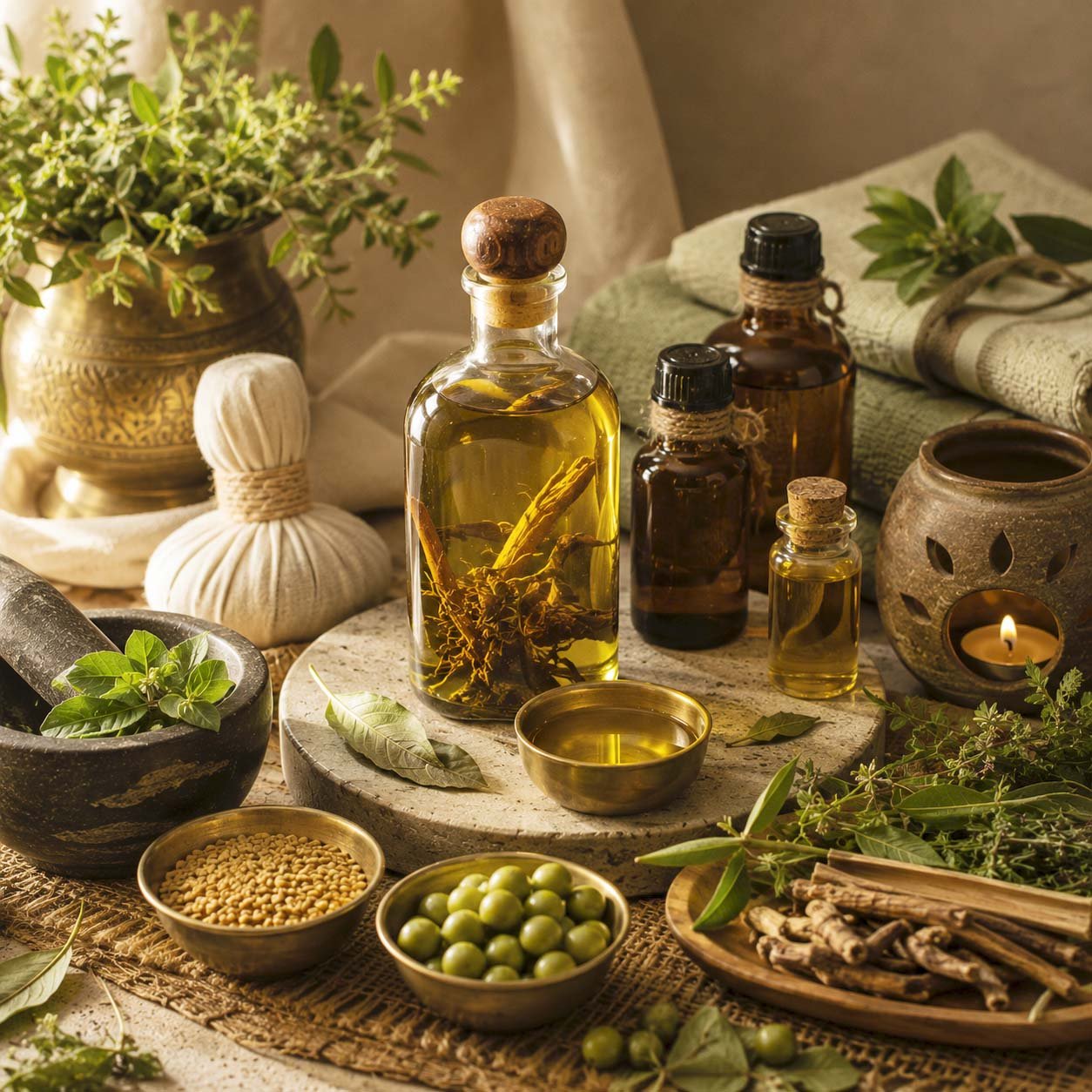 Organic wellness and therapeutic massage oils